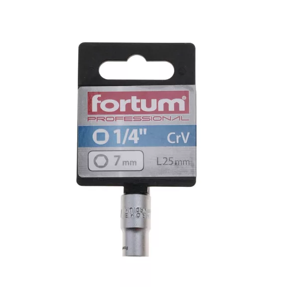 FORTUM dugófej 1/4" 7x25mm