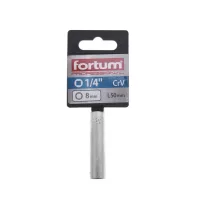 FORTUM hosszított dugófej 1/4" 8x50mm