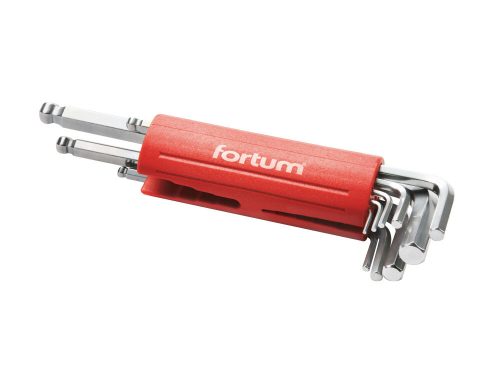 FORTUM imbuszkulcs készlet gömbfejes 9 részes 1,5-10mm