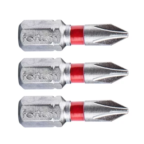 FORTUM behajtóhegy PH1x25mm (3 darab) FORTUM behajtóhegy PH1x25mm (3 darab)