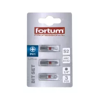 FORTUM behajtóhegy PH1x25mm (3 darab)