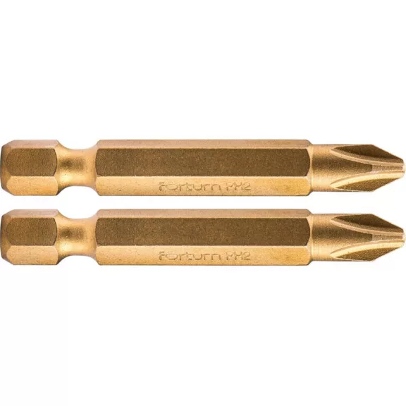 FORTUM behajtóhegy PH1x50mm Titanium bevonat (2 darab) FORTUM behajtóhegy PH1x50mm Titanium bevonat (2 darab)