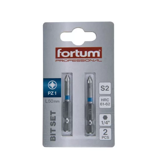 FORTUM behajtóhegy PZ1x50mm (2 darab) FORTUM behajtóhegy PZ1x50mm (2 darab)
