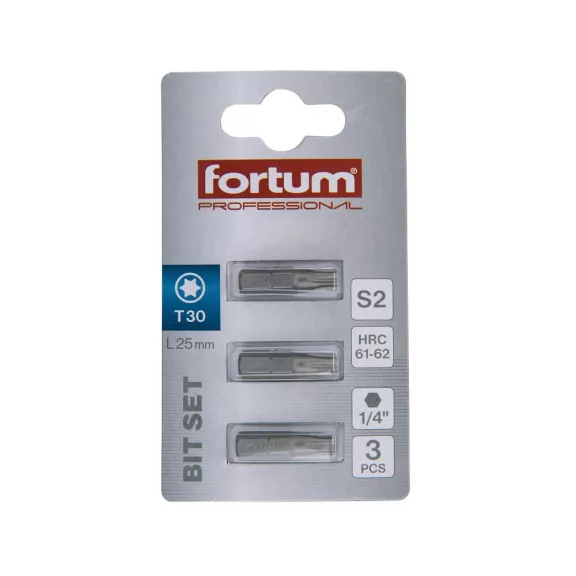 FORTUM behajtóhegy TX30x25mm (3 darab) FORTUM behajtóhegy TX30x25mm (3 darab)