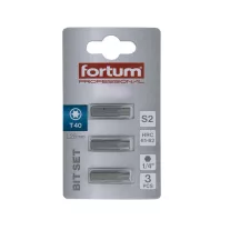 FORTUM behajtóhegy TX40x25mm (3 darab)