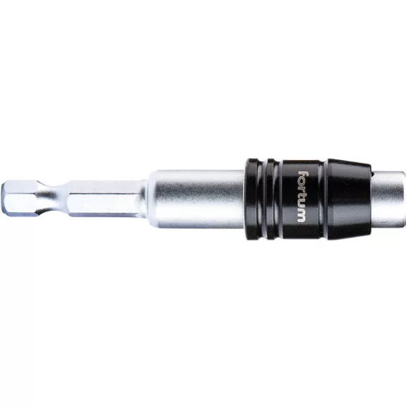 FORTUM bittartó szár mágneses 1/4" 60mm, Quick-Lock gyorskioldó FORTUM bittartó szár mágneses 1/4" 60mm, Quick-Lock gyorskioldó