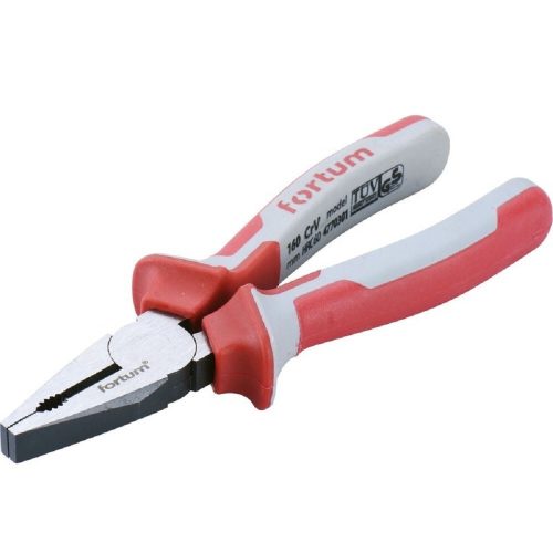 FORTUM kombinált fogó gumírozott 180mm