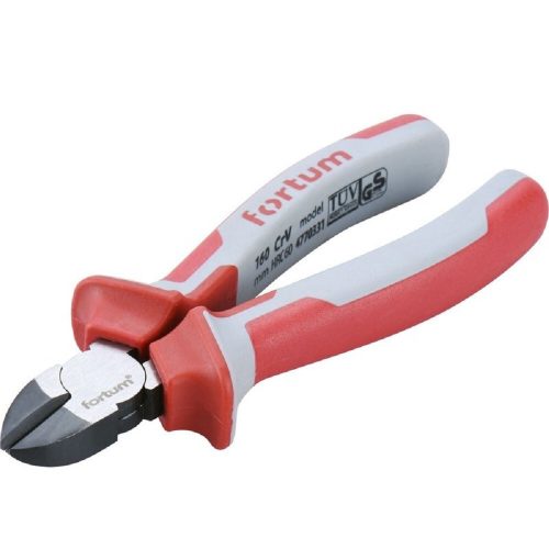 FORTUM oldalcsípő fogó gumírozott 180mm