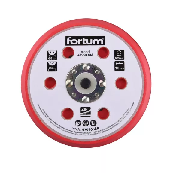FORTUM pneumatikus rotációs csiszolóhoz tartalék gumitalp FORTUM pneumatikus rotációs csiszolóhoz tartalék gumitalp