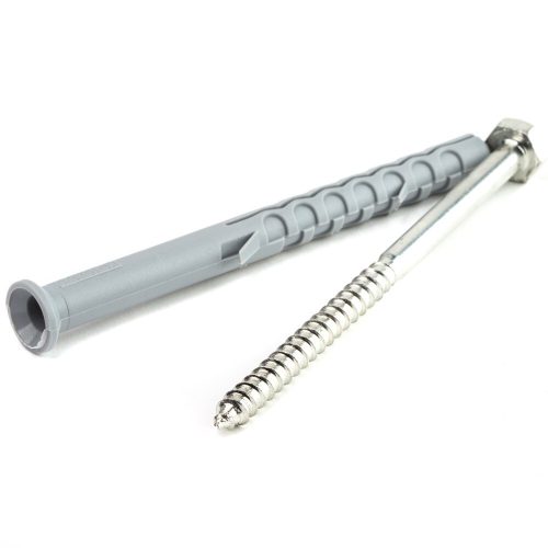 10*160mm állványrögzítő tipli hatlapfejű csavarral