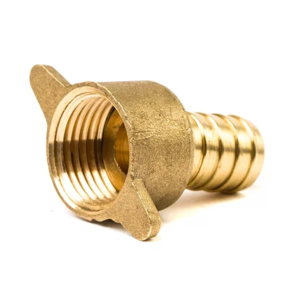 1/2"-1/2" tömlővég hollandival réz 1/2"-1/2" tömlővég hollandival réz