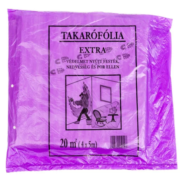 5mx4m takaró fólia erős 20u 5mx4m takaró fólia erős 20u
