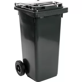 120L kültéri gurulós kuka fekete