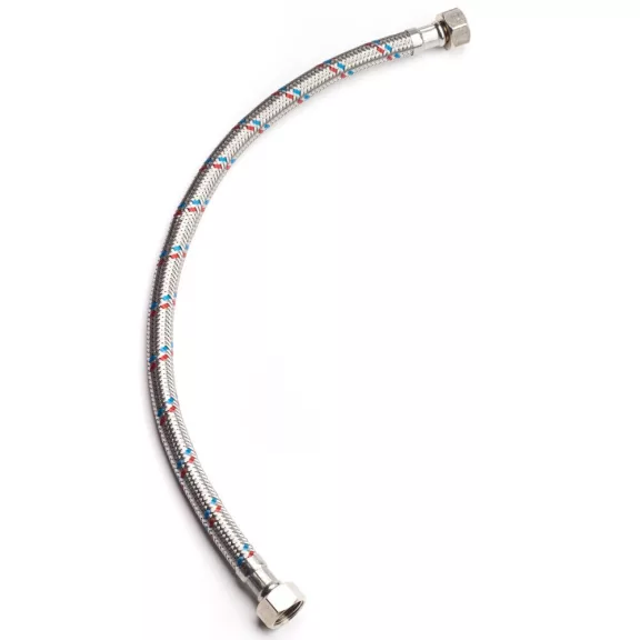 1/2"-1/2" 20cm flexibilis bekötőcső BB 1/2"-1/2" 20cm flexibilis bekötőcső BB
