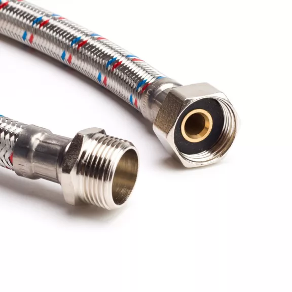 3/8"-3/8" 20cm flexibilis bekötőcső KB 3/8"-3/8" 20cm flexibilis bekötőcső KB