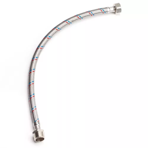 1/2"-1/2" 80cm flexibilis bekötőcső KB