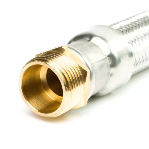 1"-1" 50cm antivibrációs flexibilis bekötőcső KB