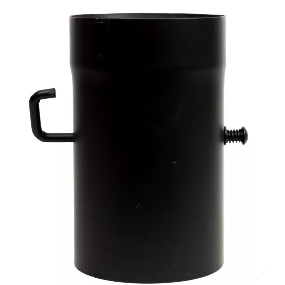 120 kandallócső 25cm huzatszabályzó pillangószelep (2mm)
