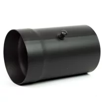  160 kandallócső 25cm huzatszabályzó pillangószelep (2mm)