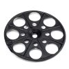 Szigetelésrögzítő tányér fa-fémszerkezetekhez lapos fekete 60mm