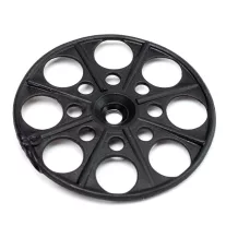   Szigetelésrögzítő tányér fa-fémszerkezetekhez lapos fekete 60mm