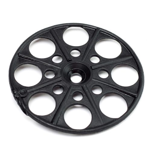 Szigetelésrögzítő tányér fa-fémszerkezetekhez lapos fekete 60mm