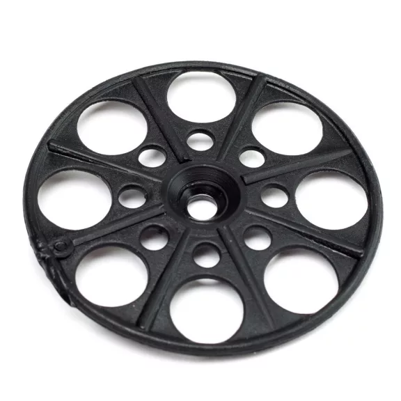 Szigetelésrögzítő tányér fa-fémszerkezetekhez lapos fekete 60mm Szigetelésrögzítő tányér fa-fémszerkezetekhez lapos fekete 60mm