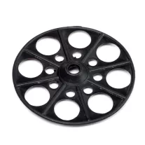   Szigetelésrögzítő tányér fa-fémszerkezetekhez lapos fekete 60mm