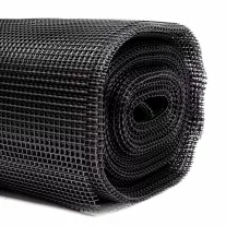 100cm műanyag kerti rács fekete 6x6mm