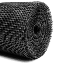 100cm műanyag kerti rács fekete 10x10mm