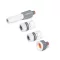 1/2" locsolószett WHITE LINE (5 darab)