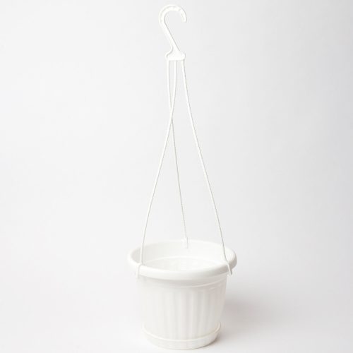Akasztós cserép 20cm fehér