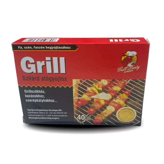 Grill alágyújtós szilárd (40 darab) Grill alágyújtós szilárd (40 darab)