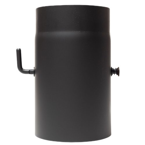 120 kandallócső 25cm huzatszabályzó pillangószelep (1,5mm)