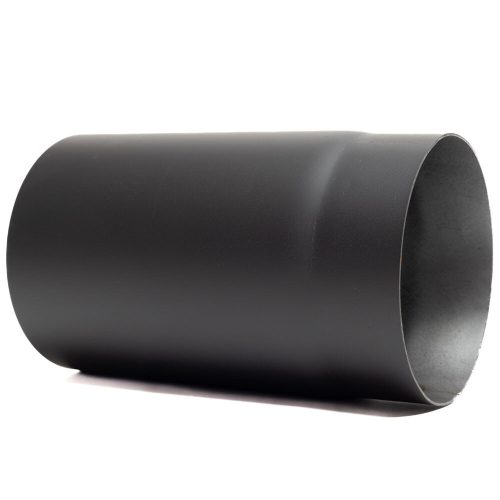 130 kandallócső fekete 25cm vastagfalú (1,5mm)