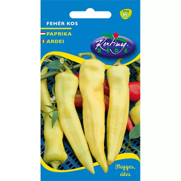 Rédei vetőmag - Szentesi kosszarvú paprika fehér 0,4g Rédei vetőmag - Szentesi kosszarvú paprika fehér 0,4g