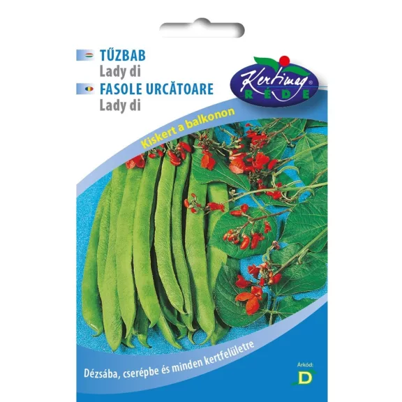 Rédei vetőmag - Lady di pirosvirágú tűzbab 10g Rédei vetőmag - Lady di pirosvirágú tűzbab 10g