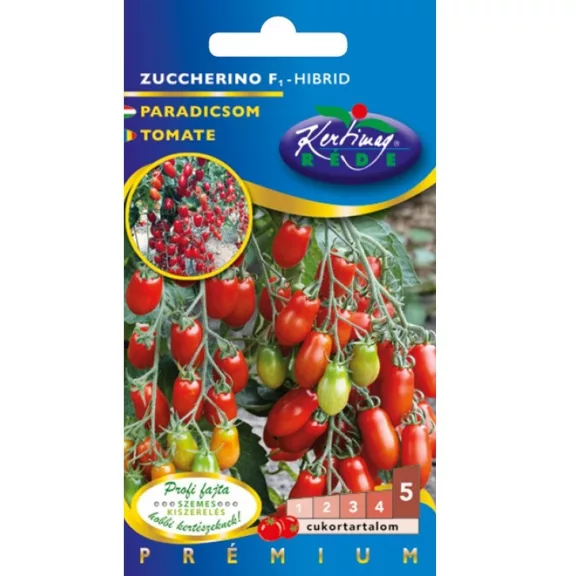 Rédei vetőmag - Zuccherino F1 koktélparadicsom (5 darab) Rédei vetőmag - Zuccherino F1 koktélparadicsom (5 darab)