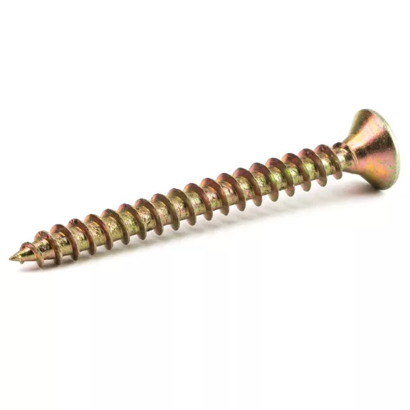 3,5x50 tövigmenetes sárgított forgácslapcsavar REISSER R2 3,5x50 tövigmenetes sárgított forgácslapcsavar REISSER R2