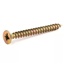 6x45 tövigmenetes sárgított forgácslapcsavar REISSER R2