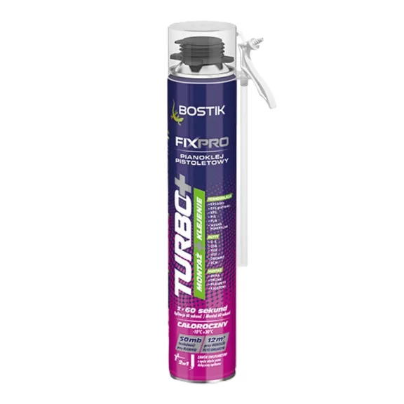 TURBO+ 2in1 ragasztó PURhab BOSTIK TURBO+ 2in1 ragasztó PURhab BOSTIK
