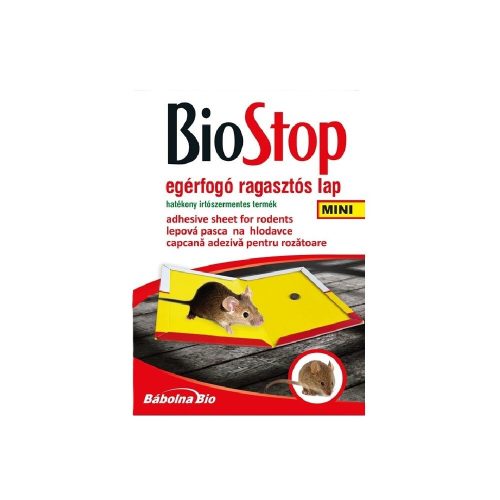Egérfogó ragasztólap mini BIOSTOP