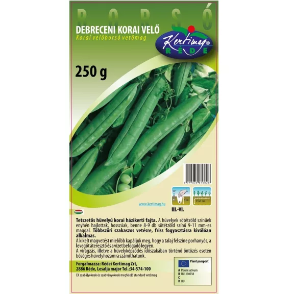 Rédei vetőmag - Debreceni korai velőborsó 250g Rédei vetőmag - Debreceni korai velőborsó 250g