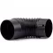 150mm kályhacső könyök fekete